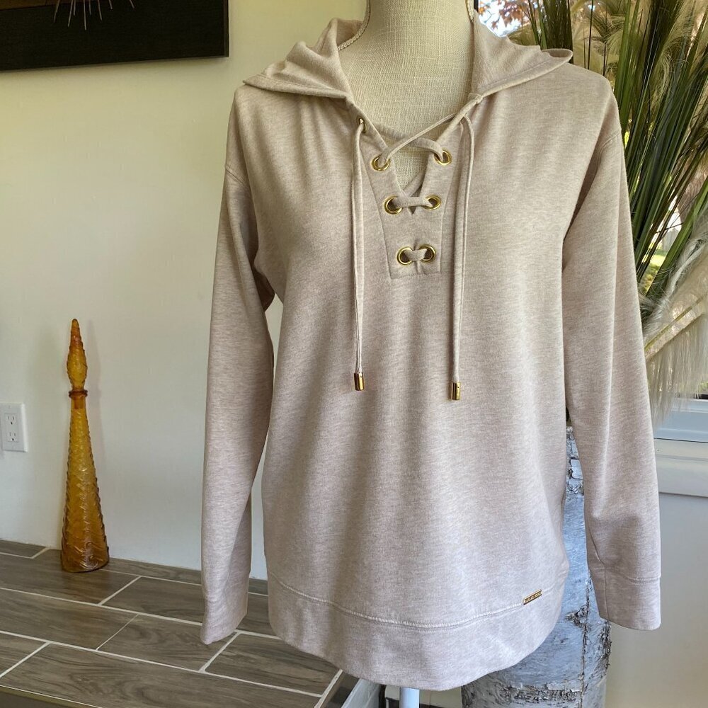 Michael Kors Pull Over Beige Hoodie Sz S​​​​​